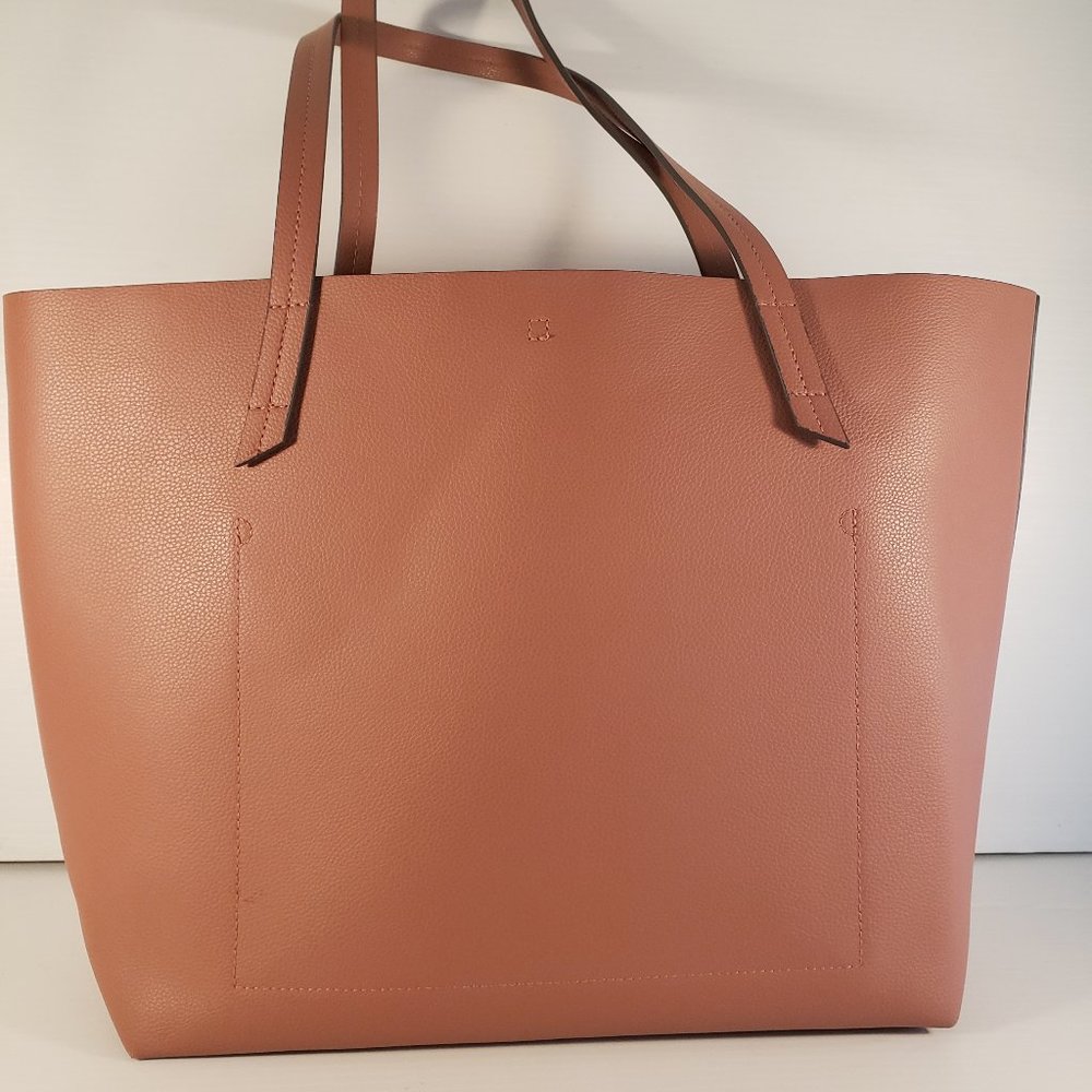 INDIGO Essential Pink Tote bag unlined interior tie fastening top gift for mom